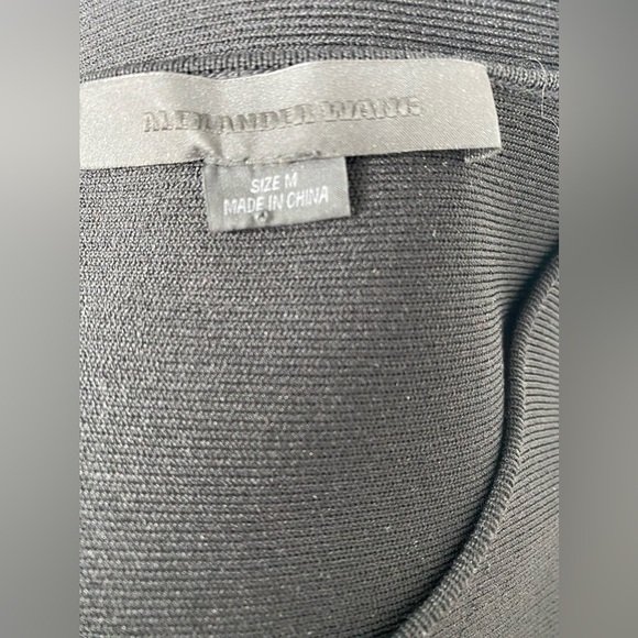 ALEXANDER WANG Bandage Ponte Bodycon Belted D Ring Black Cut-Out Dress - Picture 9 of 14